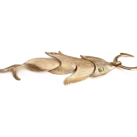 NAPIER 1971 Francis Fujio Articulated Fish on a Hook Pendant Necklace - Picture 7 of 10